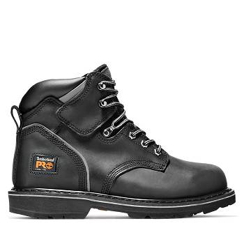 Timberland PRO Pit Boss 6" Steel Toe - Cierne Pracovne Cizmy Panske, TB0328W